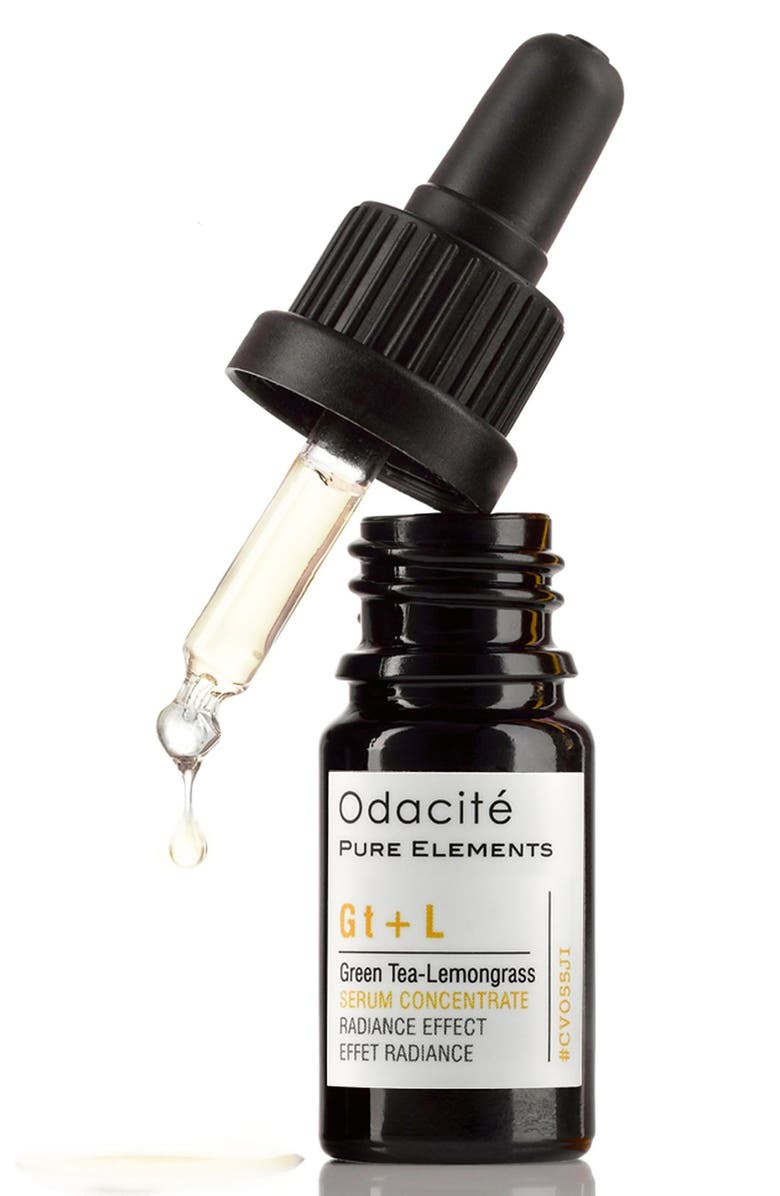 Odacité Gt + L Green Tea-Lemongrass Radiance Effect Serum Concentrate, Main, color, 