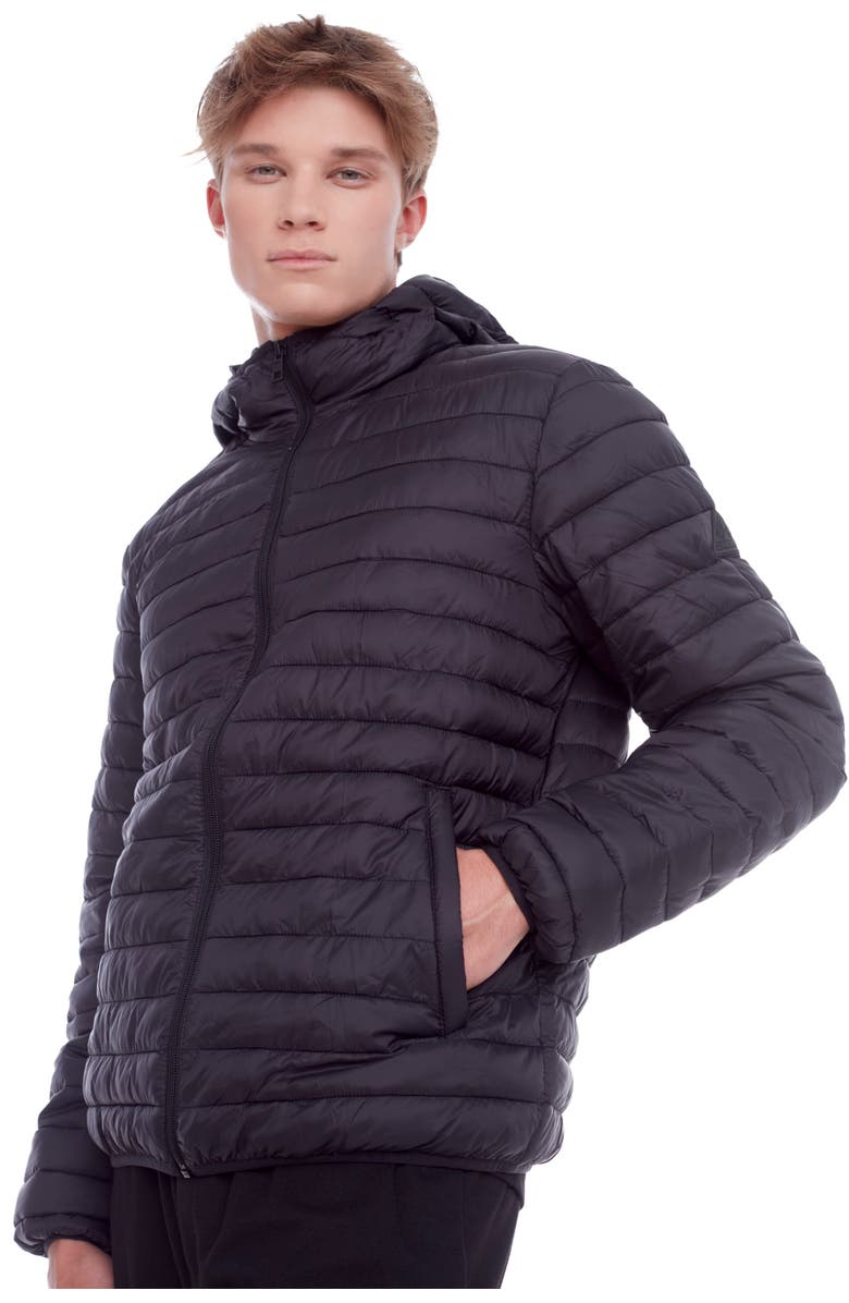 Alpine North YOHO MEN'S - Vegan Down Lightweight Packable Puffer Jacket & Bag, Alternate, color, Black