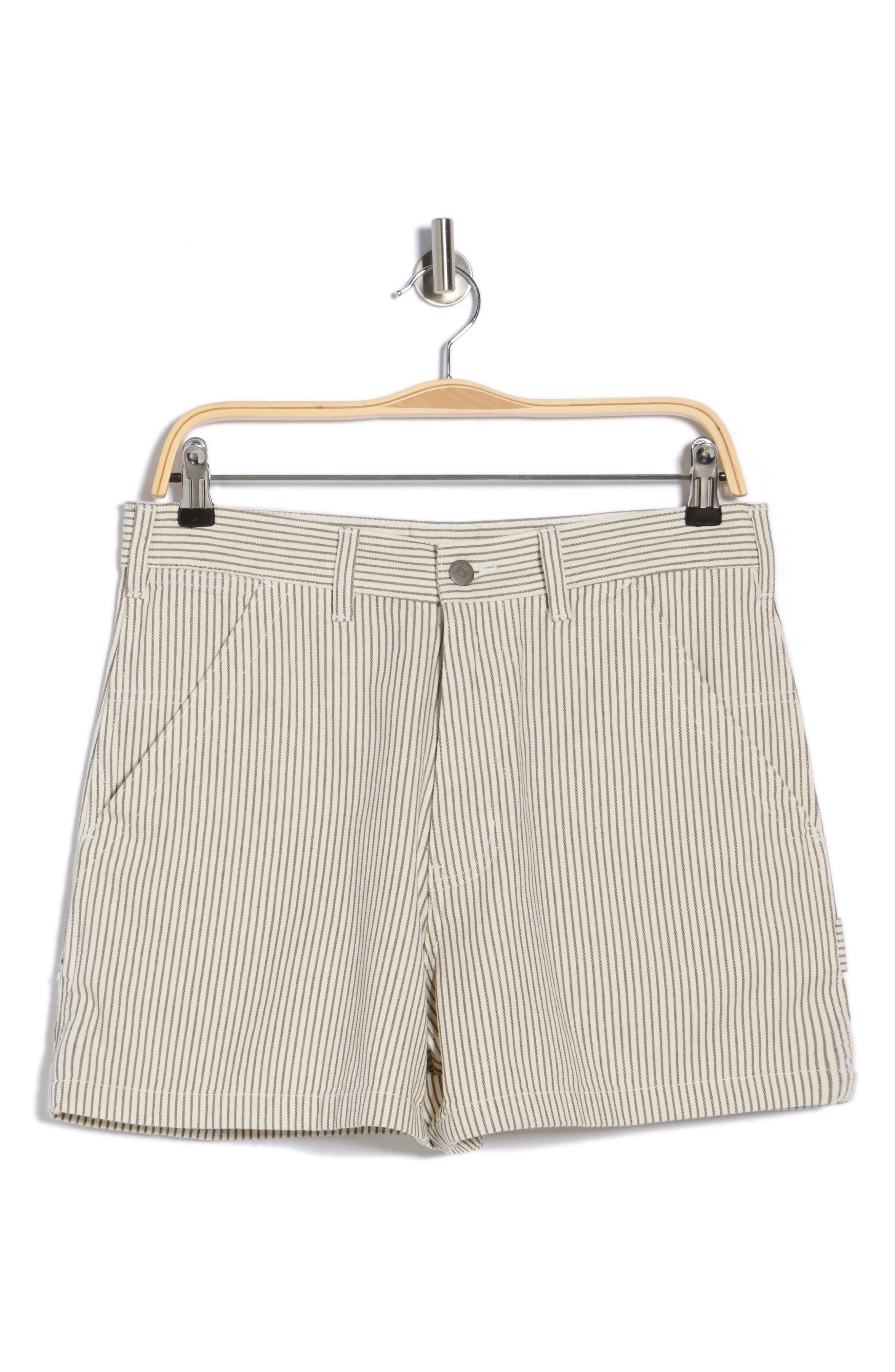 DENIMIST Stripe Denim Carpenter Shorts