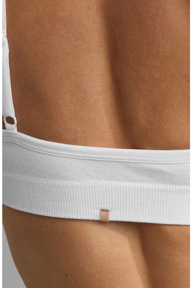 Seamless Bare Bralette, Alternate, color, SINCERE WHITE