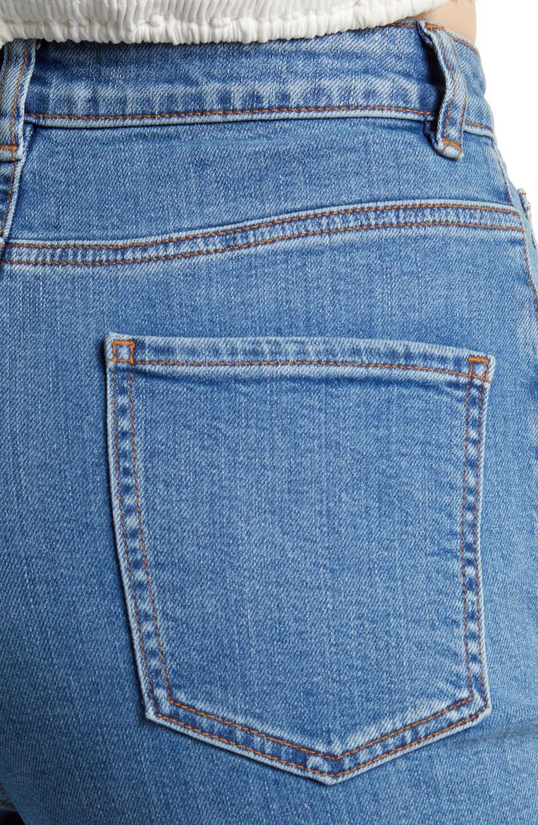 ASOS DESIGN High Waist Slim Mom Jeans, Alternate, color, 