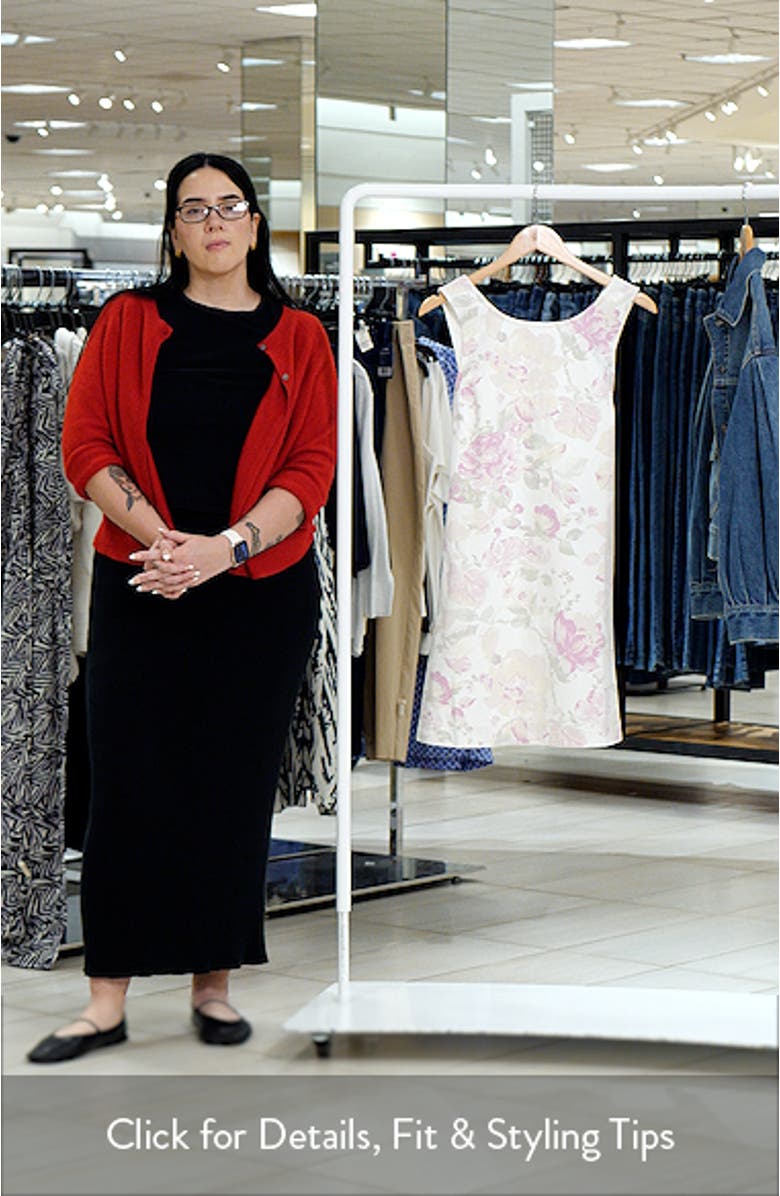 Louis Floral Print Minidress, sales video thumbnail