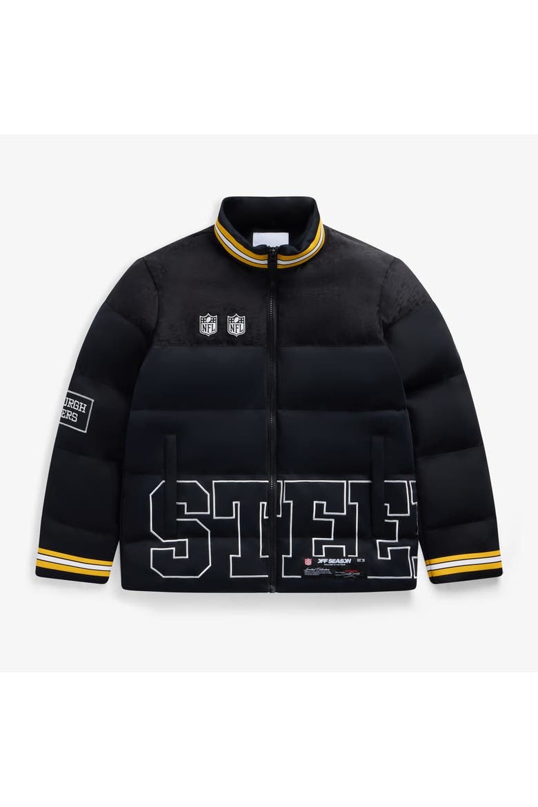Unisex  Black Pittsburgh Steelers Team Puffer Jacket, Main, color, Black
