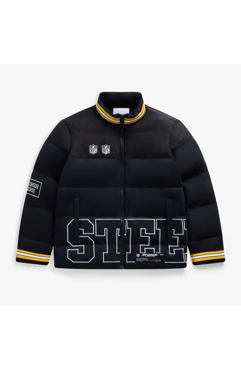 Off Season Unisex Black Pittsburgh Steelers Team Puffer Jacket, Main, color, Black