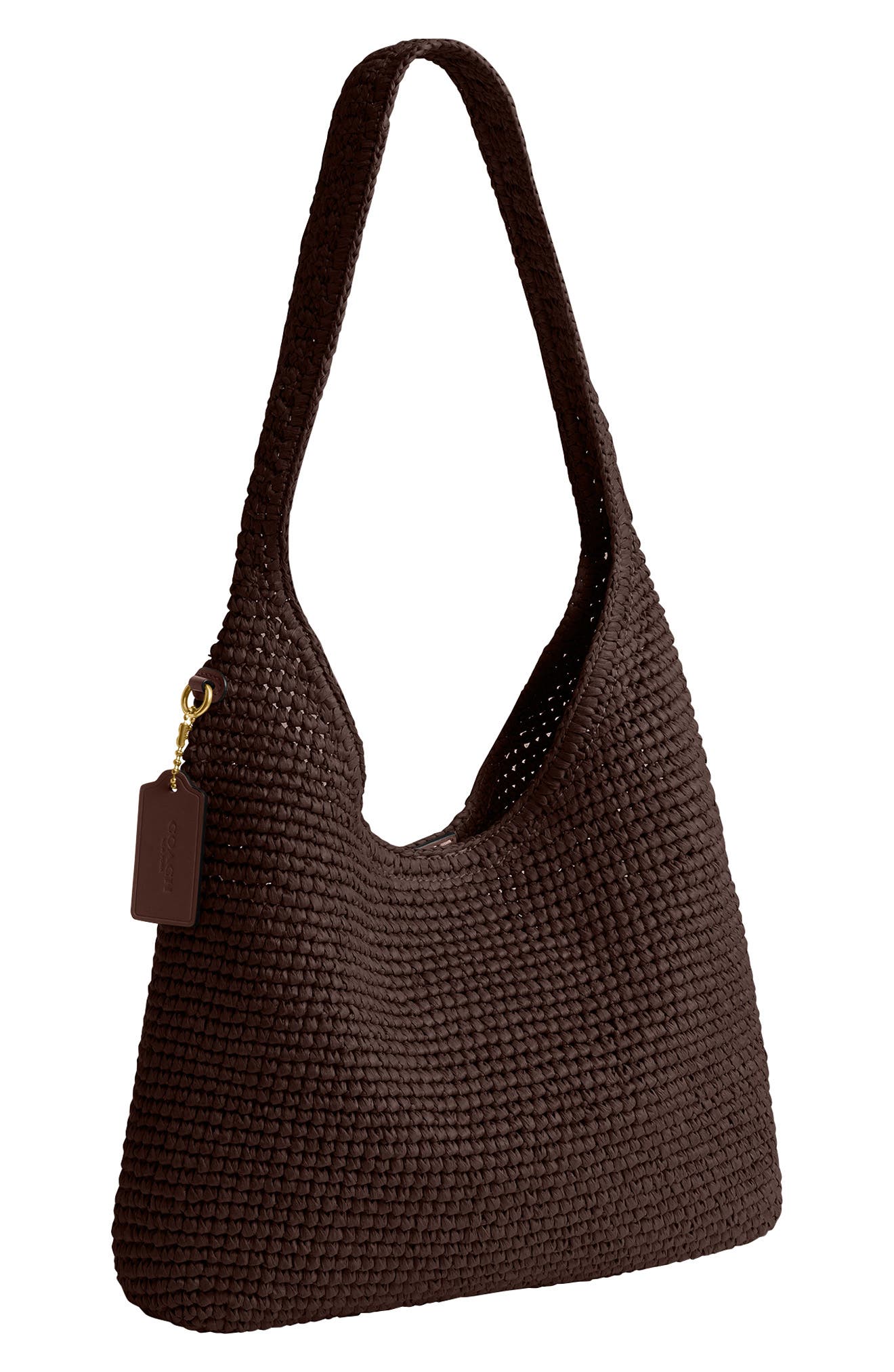 COACH Brooklyn Refined Weave Shoulder Bag, Alternate, color, Maple