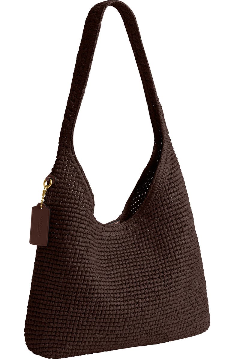 COACH Brooklyn Refined Weave Shoulder Bag, Alternate, color, Maple