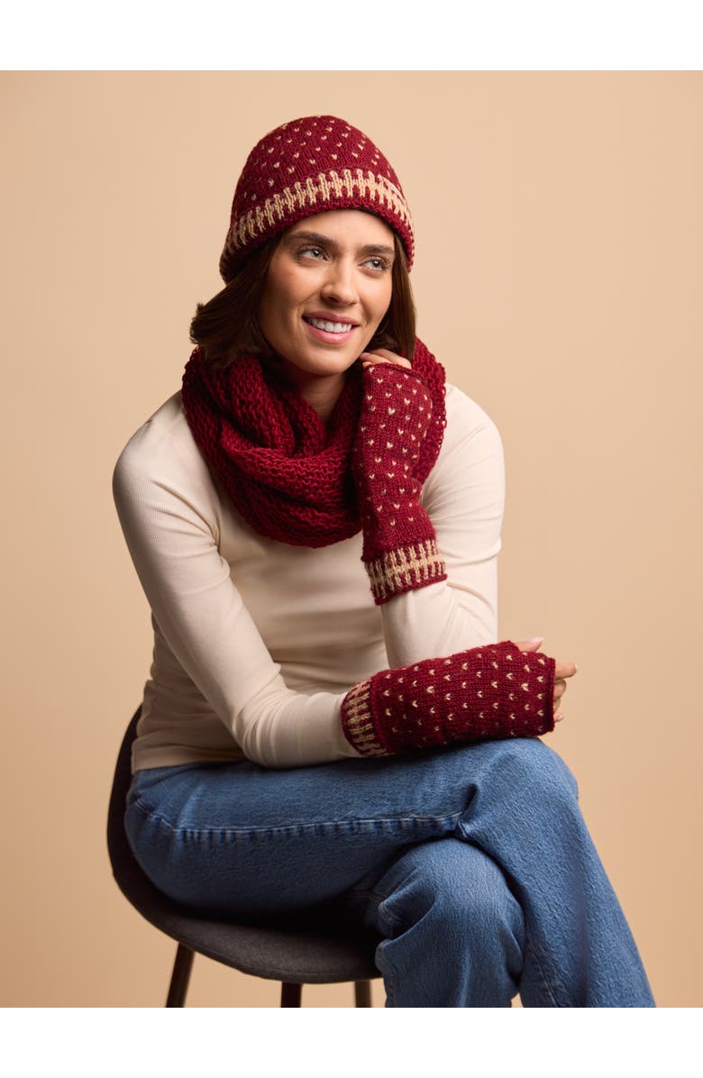 Feelgoodz Women's Artisan Hand-Knit Appalachian Cap, Alternate, color, Tanager