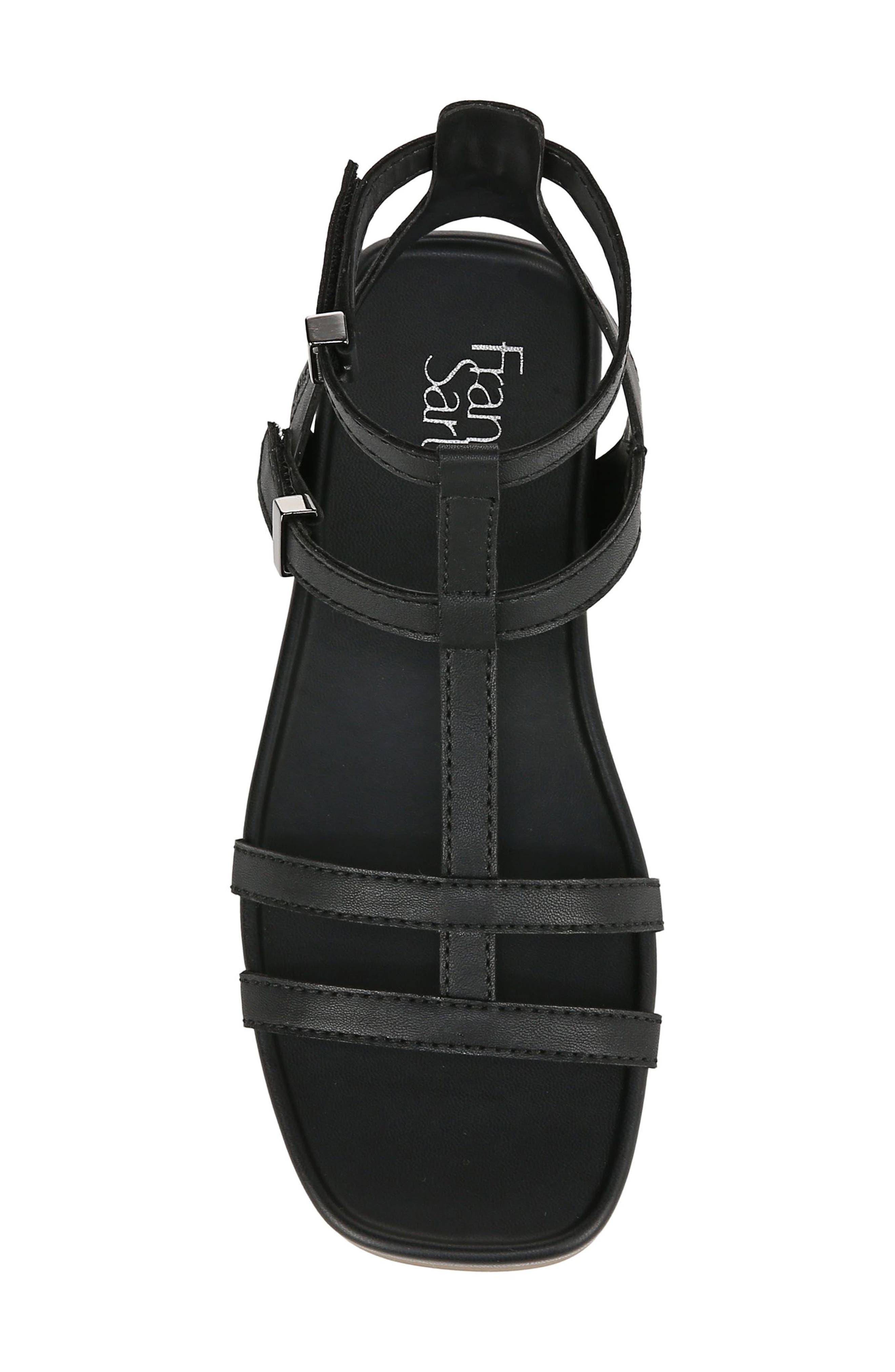 Franco Sarto Evan Ankle Strap Sandal, Alternate, color, Black