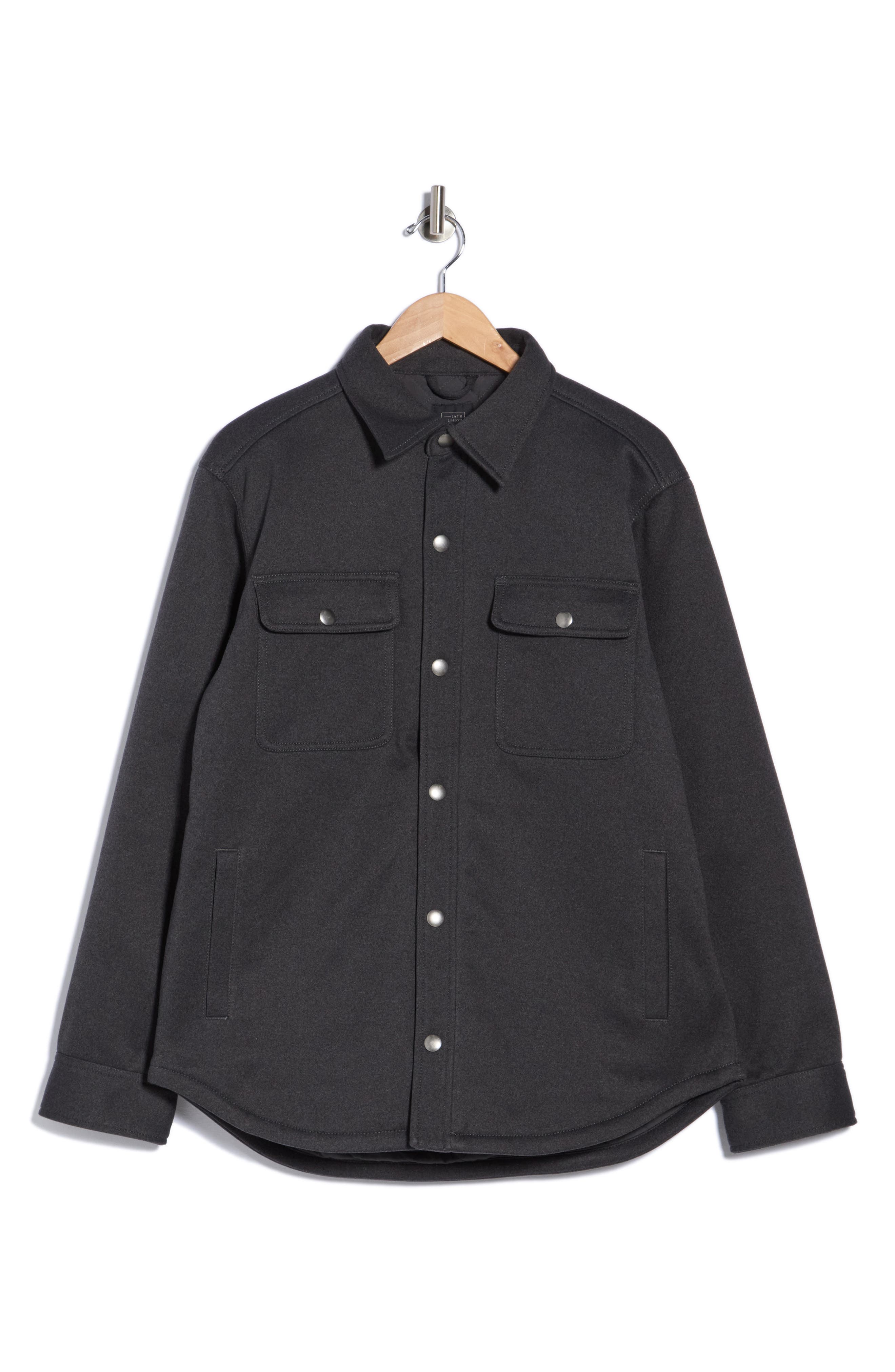 Ponte Knit Shirt Jacket
