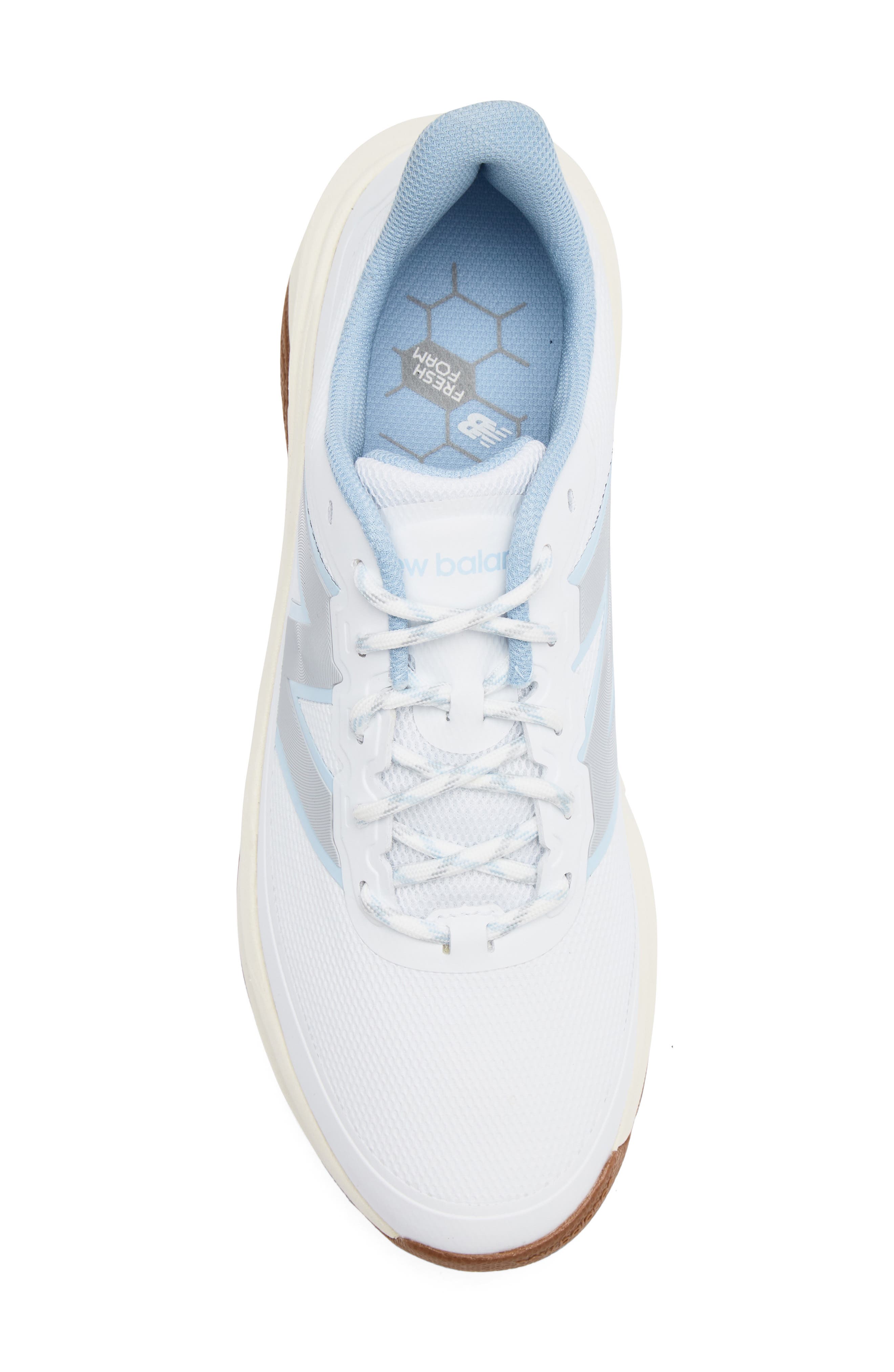 Fresh Foam Contend v3 Waterproof Golf Shoe, Alternate, color, WHITE / BLUE