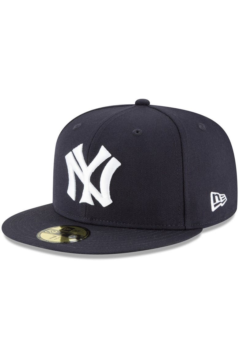 Men's New Era Navy New York Yankees Cooperstown Collection Wool 59FIFTY Fitted Hat, Alternate, color, Navy