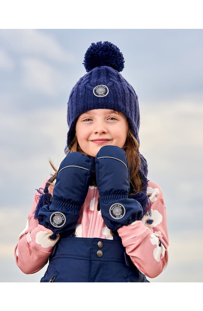 Deux par Deux Kids Unisex Peruvian Knit Hat Navy, Alternate, color,