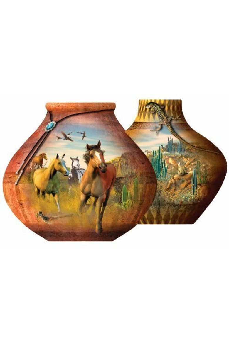 Southwestern Pots 1000 piece Jigsaw Puzzle for Adults Special Shape, Alternate, color, Multicolor