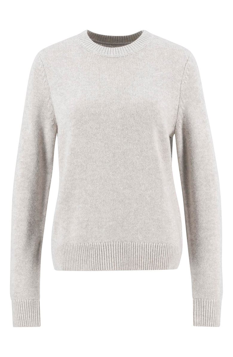 Barbour Woodhouse Wool & Cashmere Crewneck Sweater, Alternate, color, Oatmeal