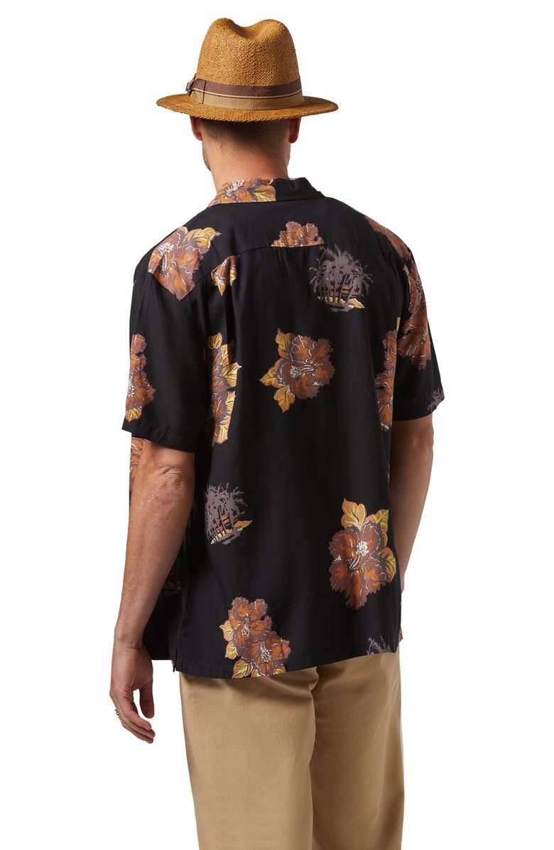 Brixton Roma Straw Fedora, Alternate, color, Coffee