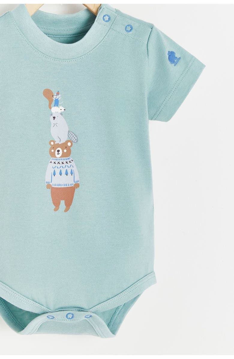 Babycottons Premium Cotton Merlin Graphic Short Sleeve Bodysuit For Infant, Alternate, color, 