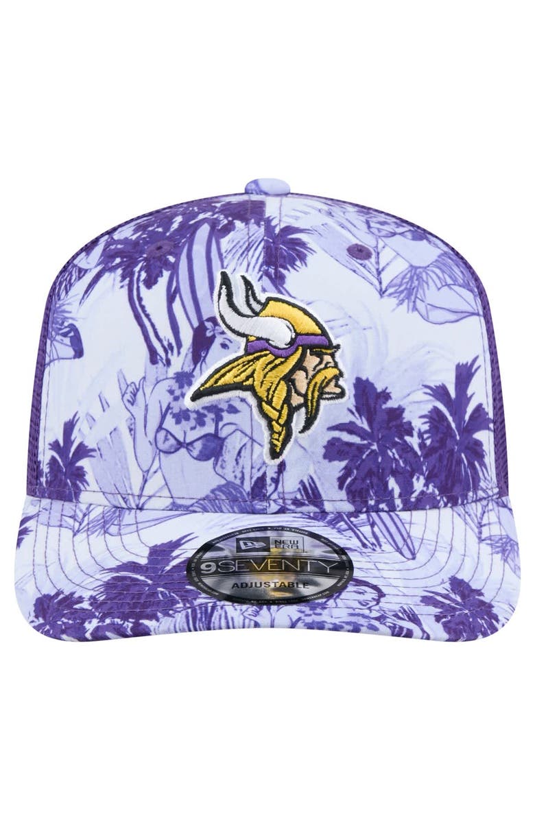 New Era Men's New Era Purple Minnesota Vikings Hula 9SEVENTY Adjustable Trucker Hat, Alternate, color, 