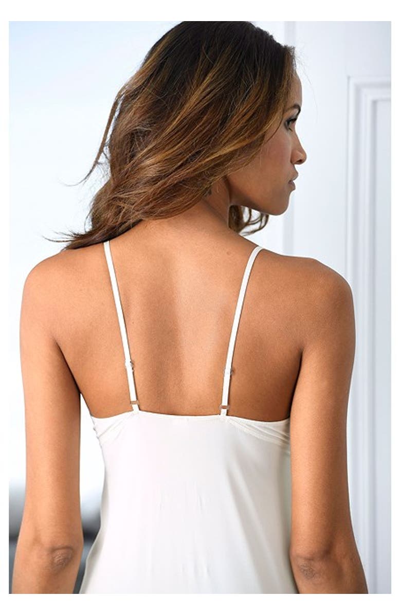 LASCANA Women's Lace V-Neck Nightgown, Alternate, color, Ecru