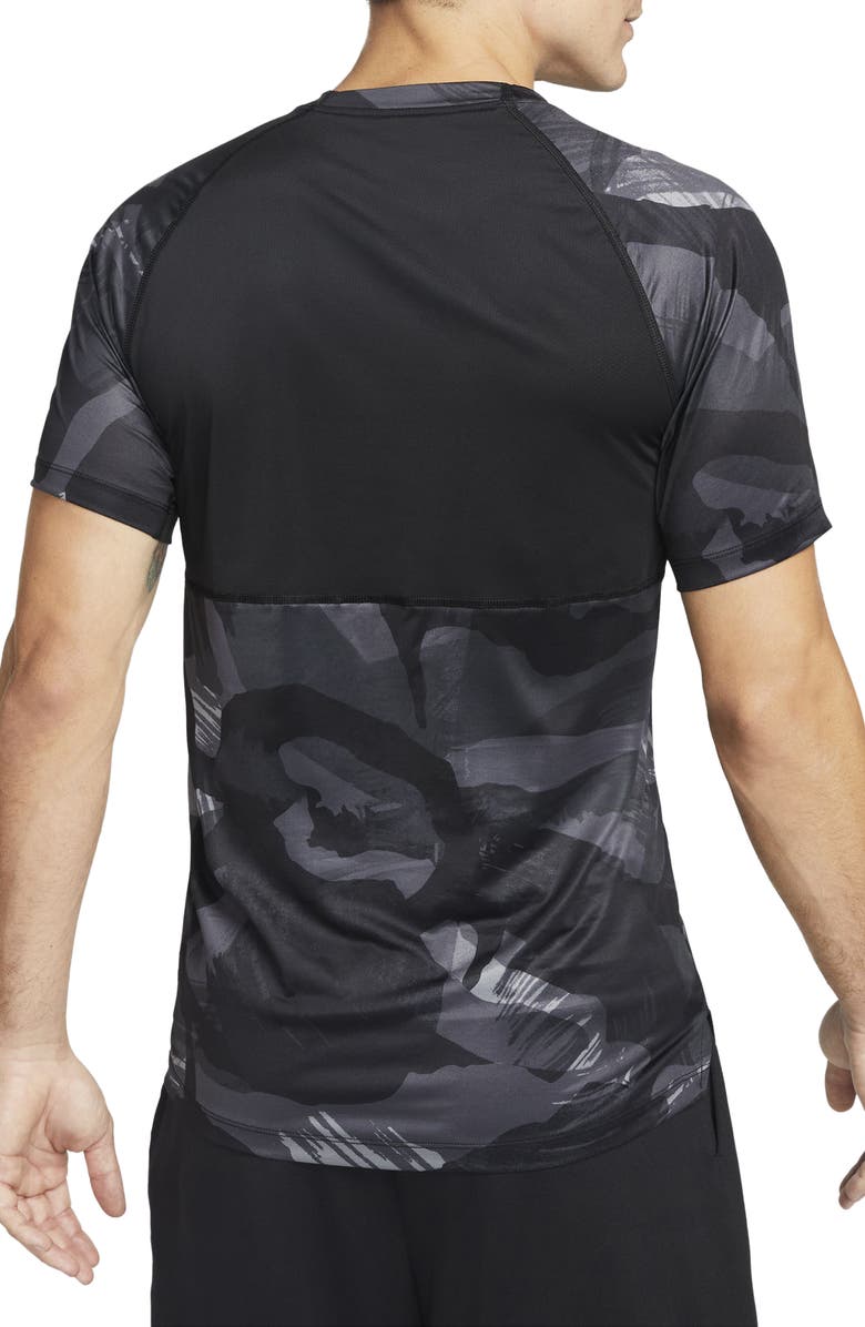 Nike Dri-FIT Slim Fit Camo T-Shirt, Alternate, color, 