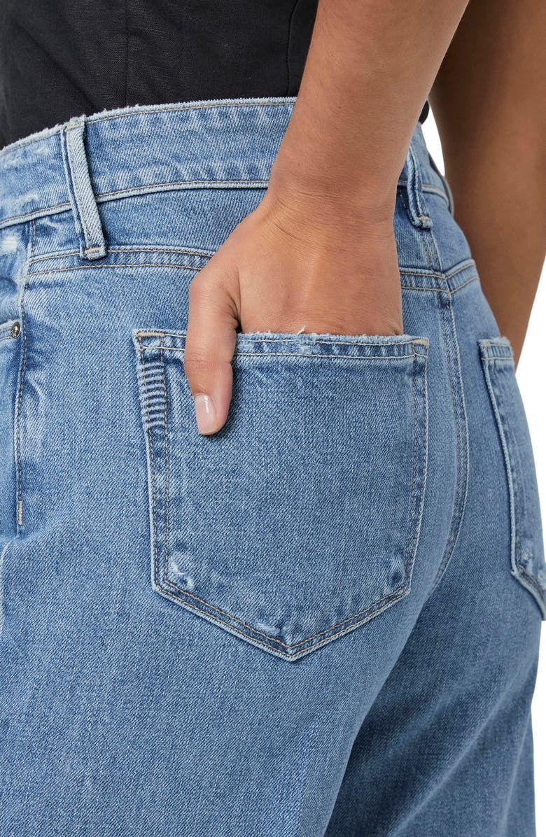 PAIGE Anessa Raw Hem Ankle Wide Leg Jeans, Alternate, color, 