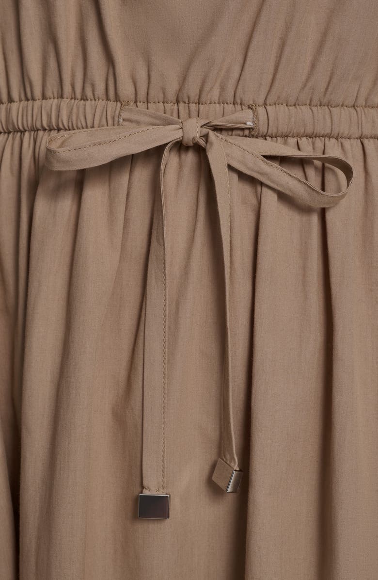 DKNY Zipped Cotton Shirtdress, Alternate, color, Cappuccino