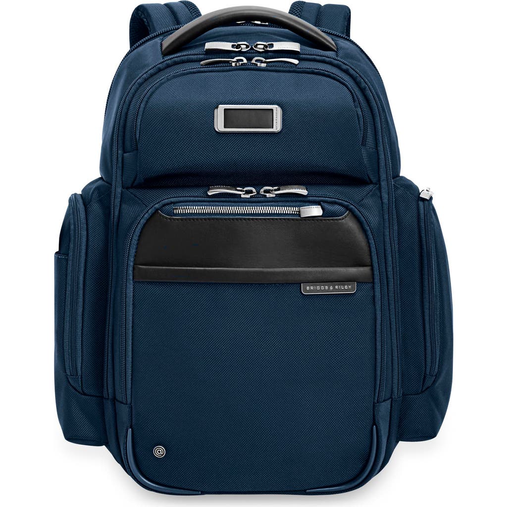 Briggs & Riley Large Work Cargo Backpack In Navy