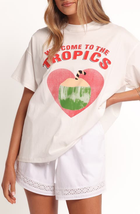 The Tropics Cotton Graphic T-Shirt