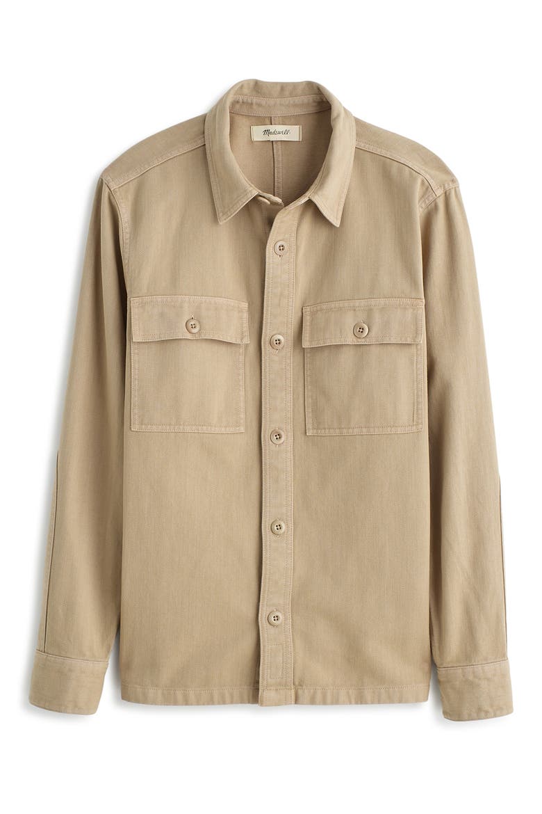 Garment Dyed Straight Hem Work Shirt, Alternate, color, DRIFTWOOD