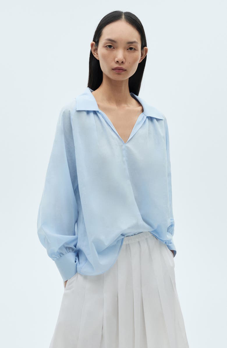 MANGO Pleated Cotton Midi Skirt, Alternate, color, White