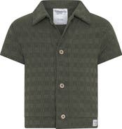 TINY TRIBE Textured Button-Up Shirt