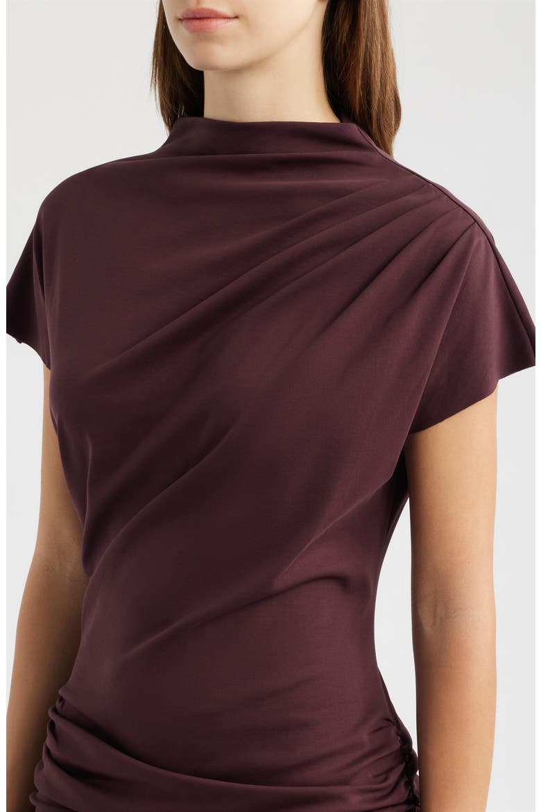 Archer Pleated Minidress, Alternate, color, PLUM