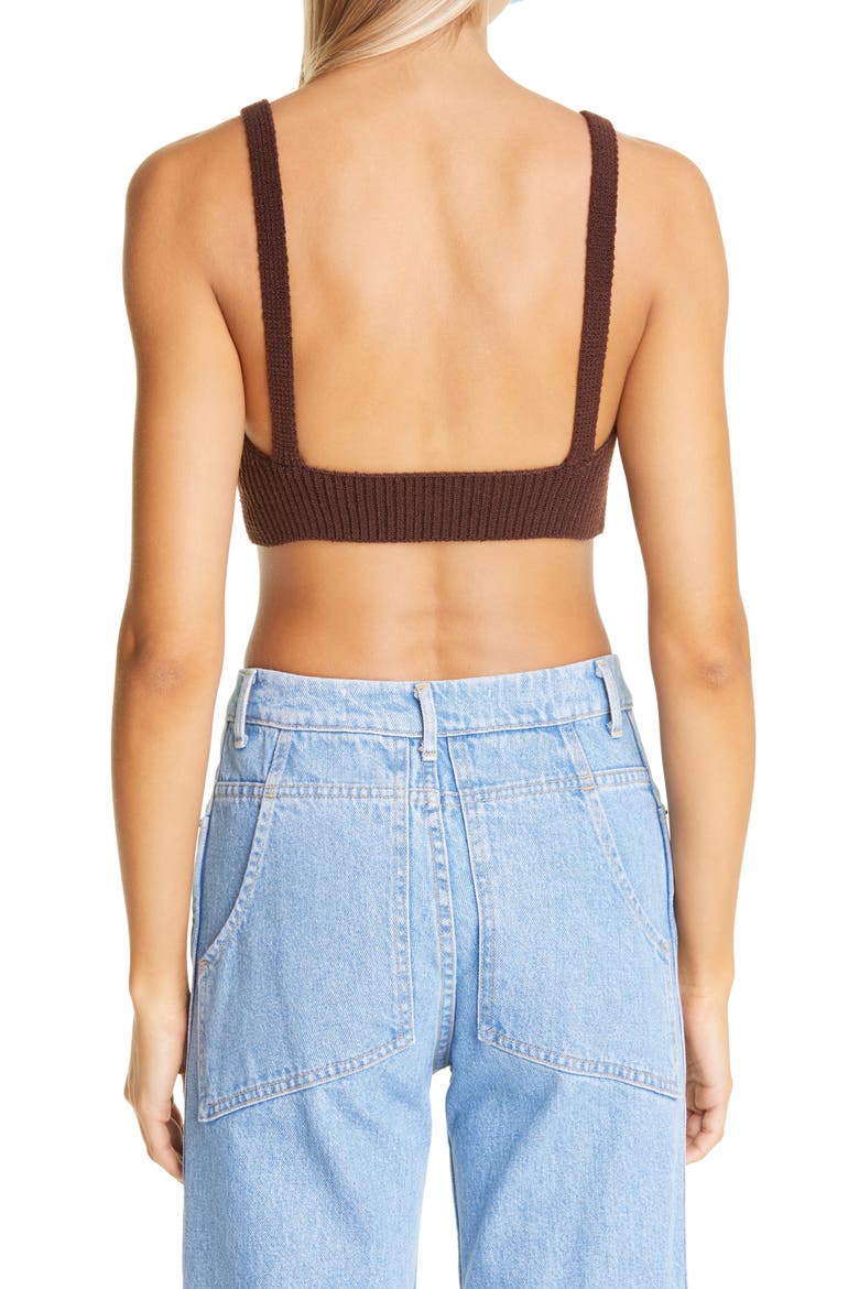 Bra Top, Alternate, color, CHOCOLATE