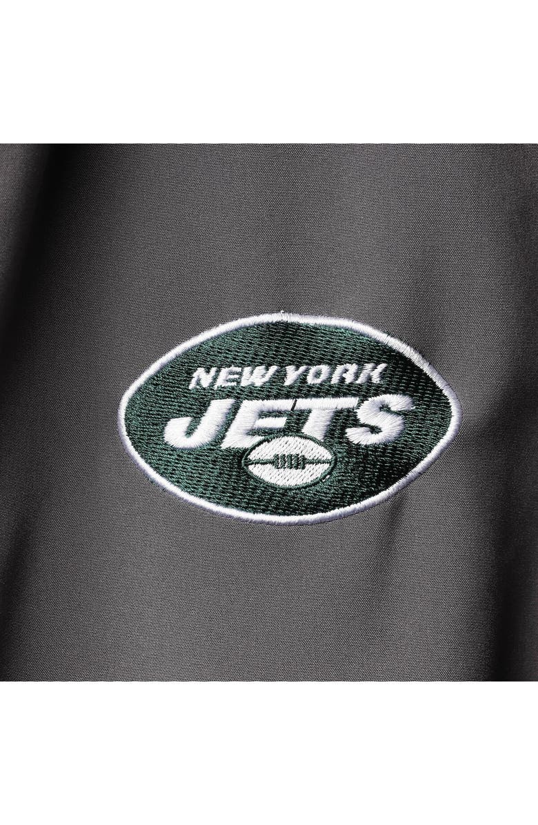 DUNBROOKE Men's Dunbrooke Charcoal New York Jets Circle Softshell Fleece Full-Zip Jacket, Alternate, color,