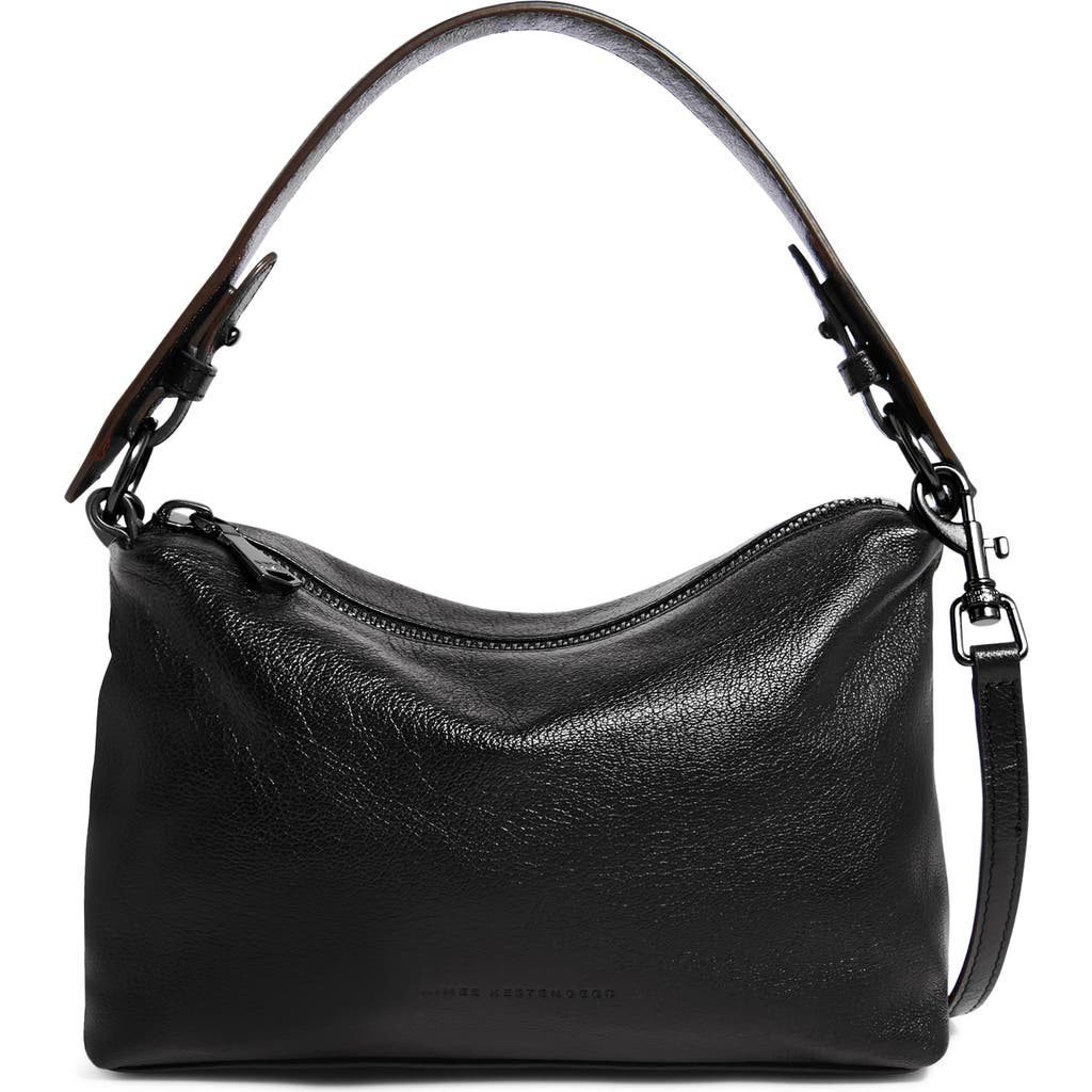 Aimee Kestenberg Ava Convertible Leather Shoulder Bag In Black