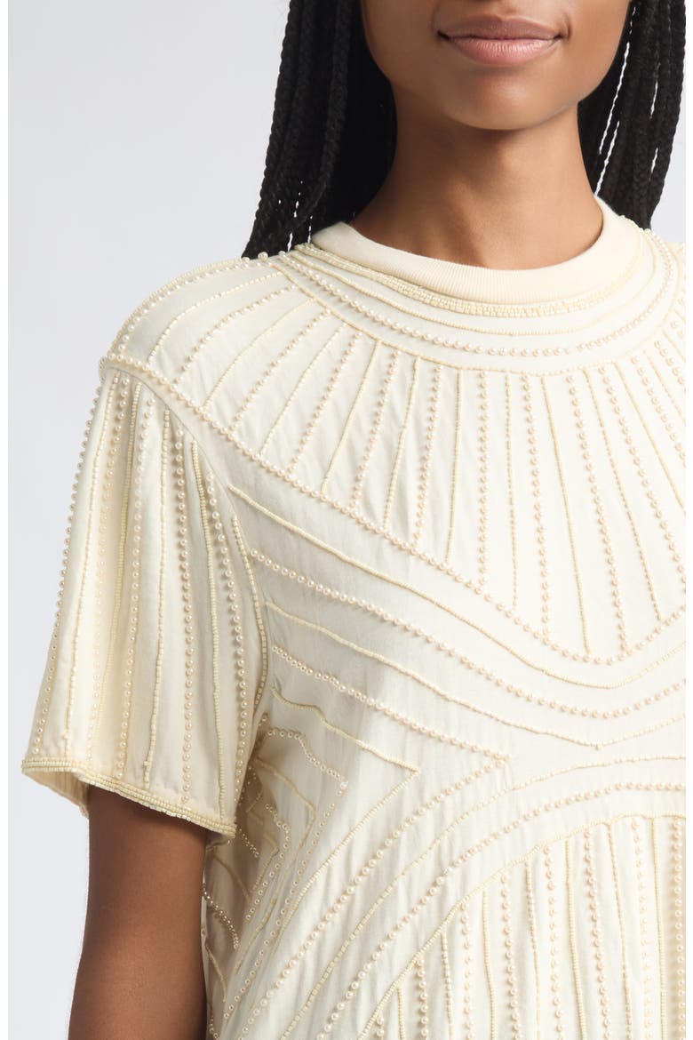 Carlotta Embroidered Fringe Top, Alternate, color, CREAM