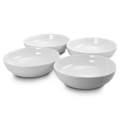 Extra Wide 8.5 in. Stoneware Dinner and Serving Bowls , Set of 4