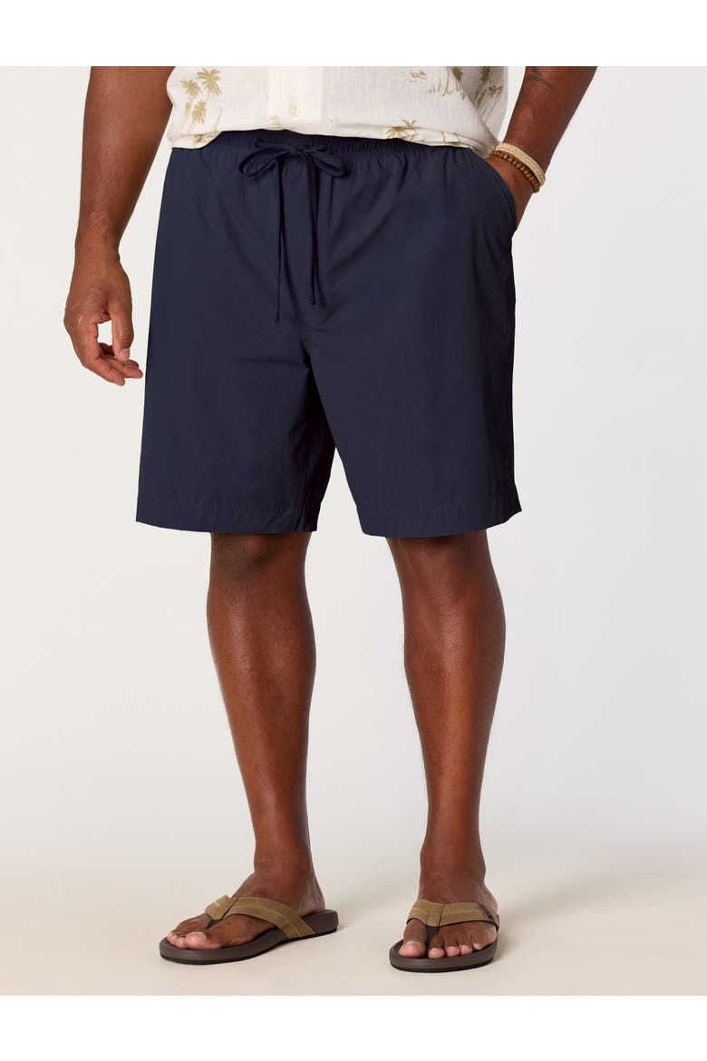 Big & Tall Pull-On Performance Stretch Shorts, Main, color, NAVY