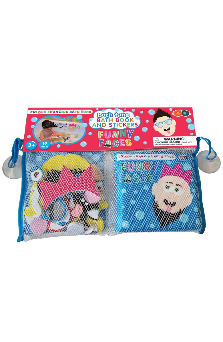 Buddy & Barney Bath Time, Book & Stickers, Funny Faces, Water Play Toy, Kids 3+, Main, color, Multicolored