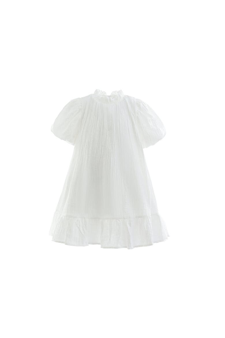 Boho Halter Dress, Alternate, color, White