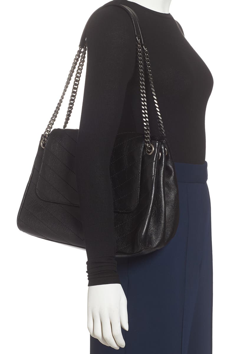 Saint Laurent Medium Nolita Leather Shoulder Bag, Alternate, color,