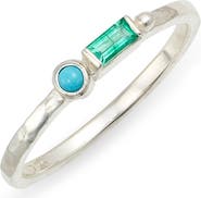 Anzie Cleo Emerald & Turquoise Ring