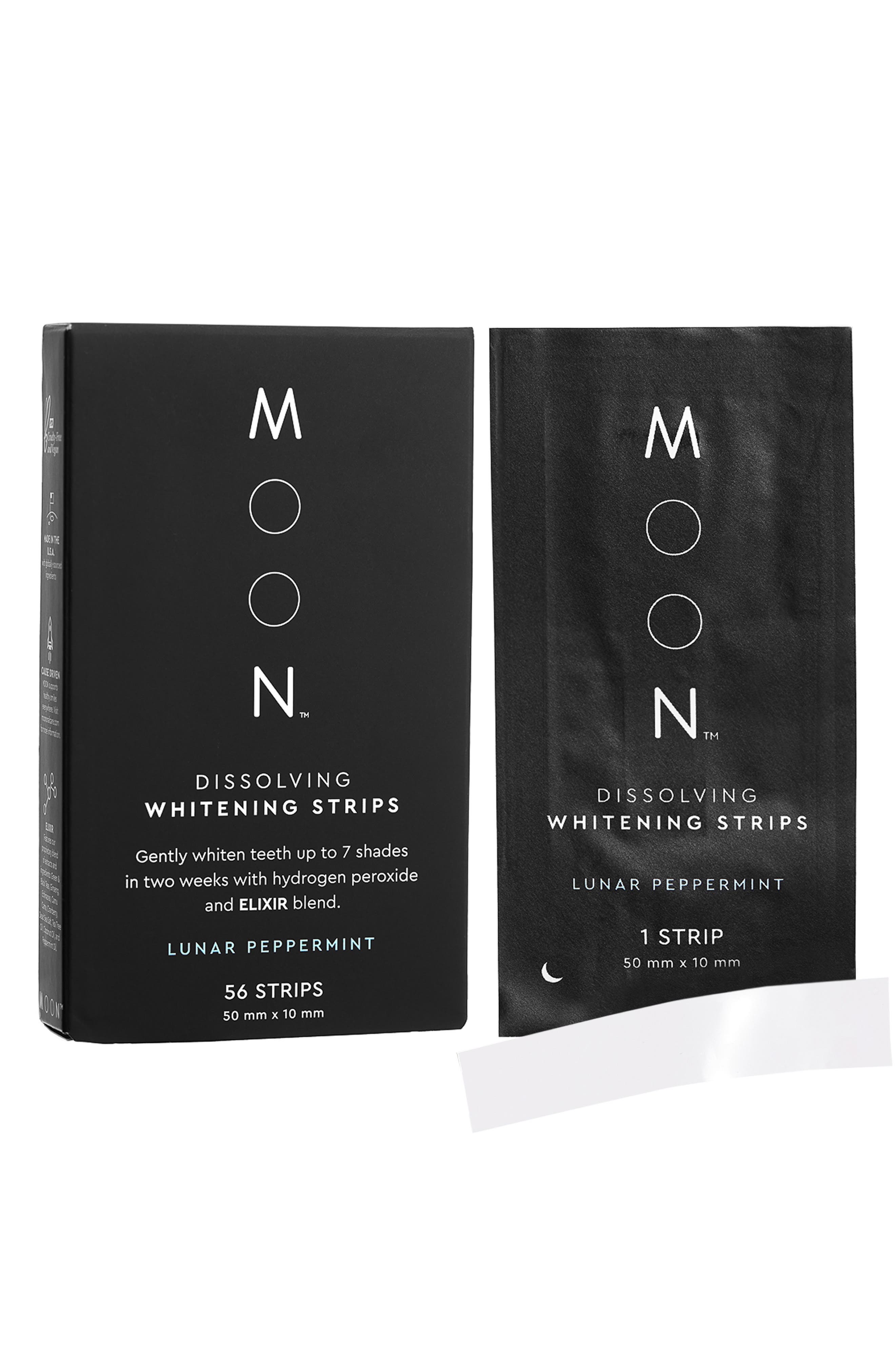 MOON Lunar Peppermint Dissolving Teeth Whitening Strips