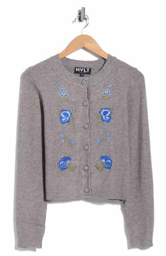 Floral Embroidered Cardigan