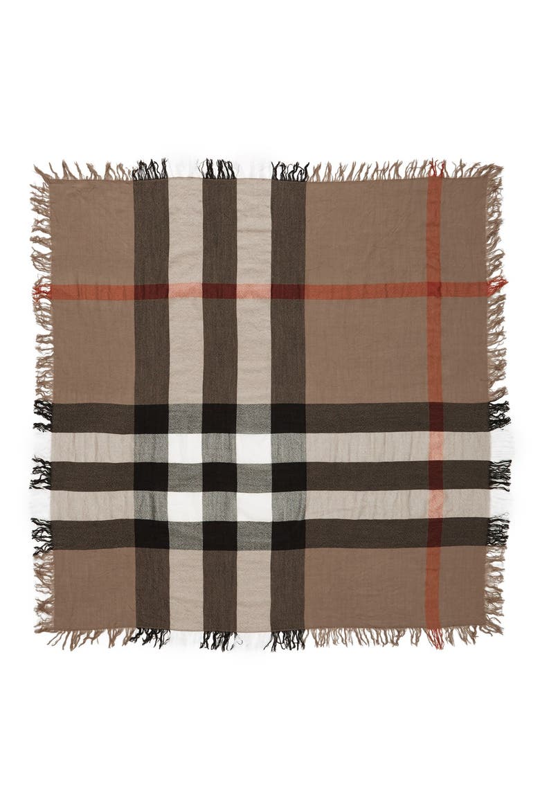 Check Merino Wool Scarf, Main, color, HOUSE CHECK
