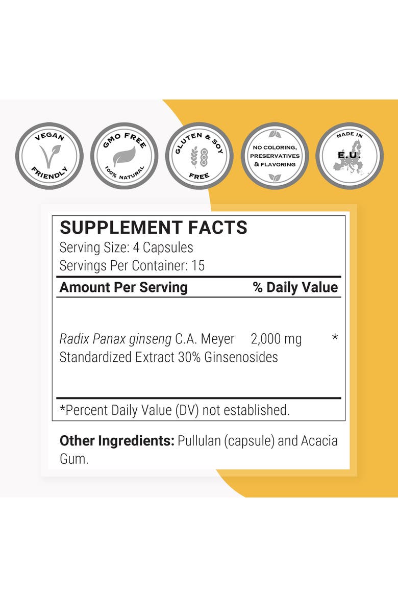 Ginseng 30% 2000mg per Day, Alternate, color, None
