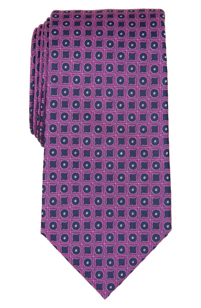 Ted Baker London Warren Neat Silk Blend Tie, Main, color, Magenta