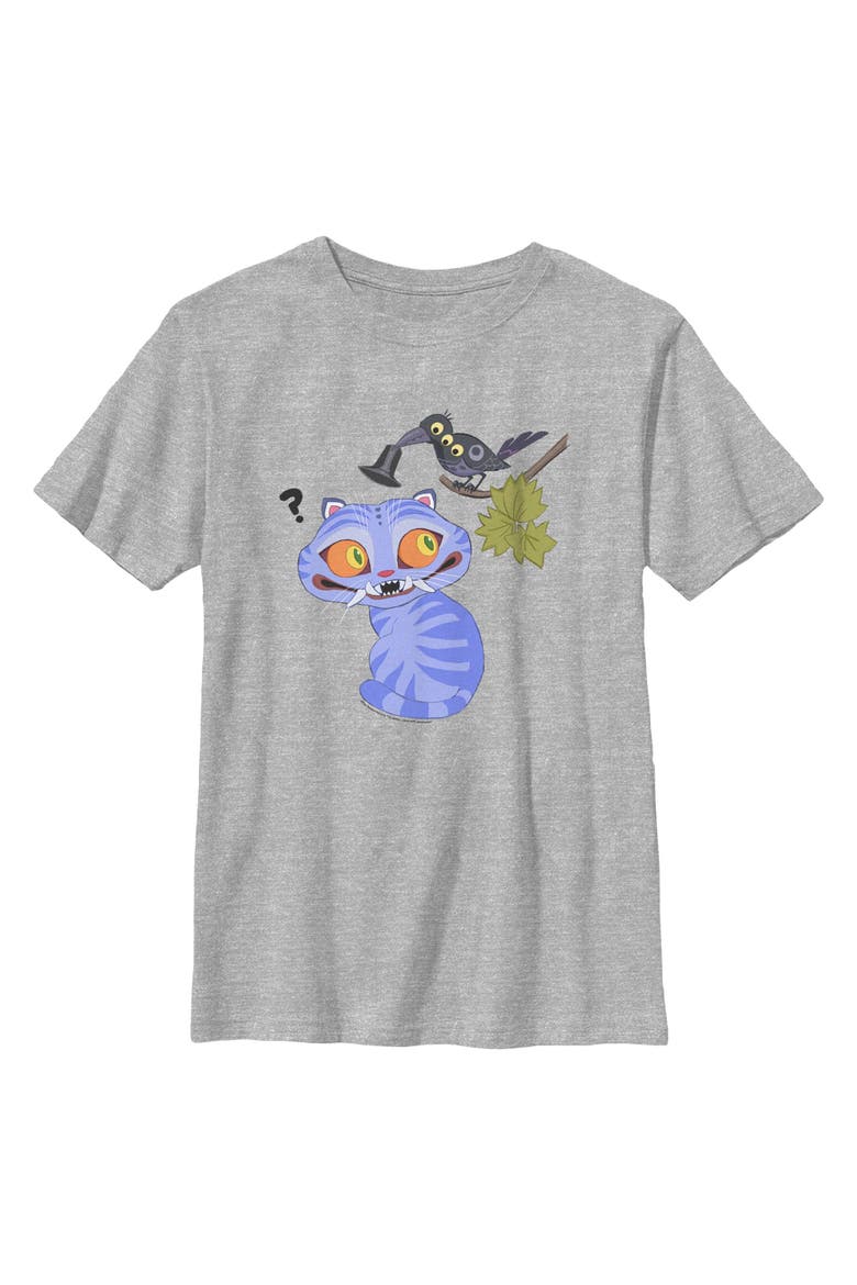 Boy's KPop Demon Hunters Derpy And Magpie  Graphic T-Shirt, Main, color, Sport Grey
