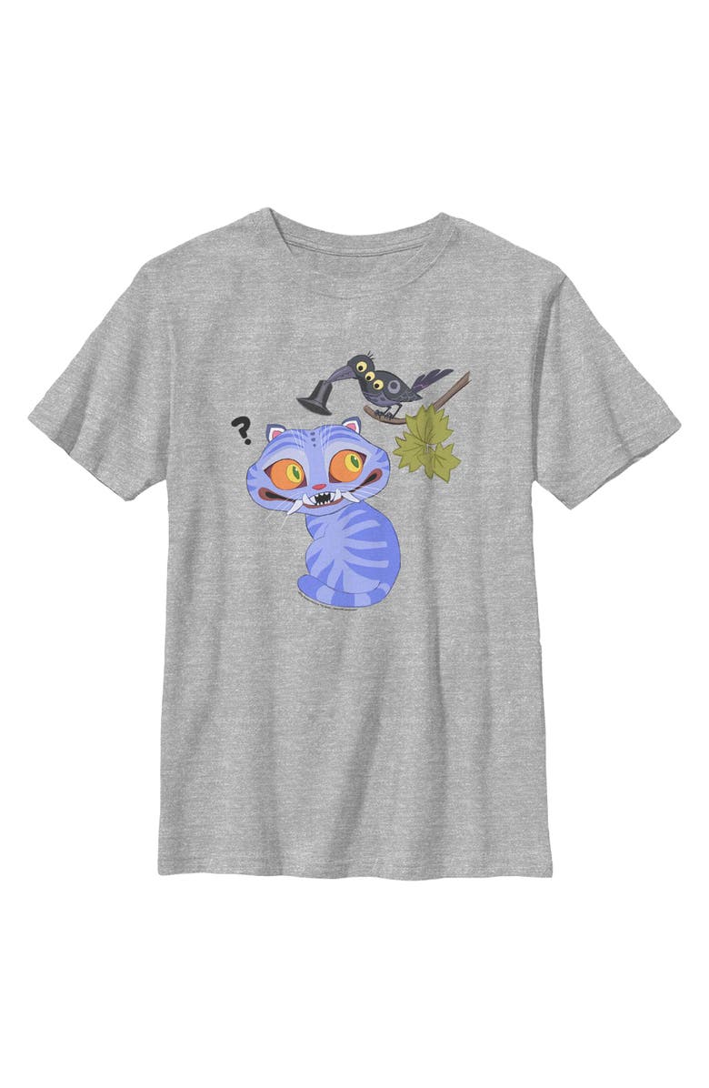 KPop Demon Hunters Boy's KPop Demon Hunters Derpy And Magpie  Graphic T-Shirt, Main, color, Sport Grey