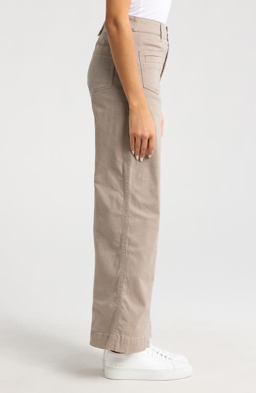 Wit & Wisdom 'ab'solution Skyrise High Waist Exposed Button Fly Wide Leg Pants In Moonrock