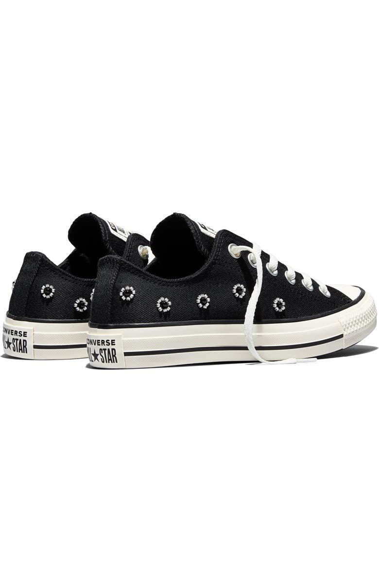 Converse Chuck Taylor<sup>®</sup> All Star<sup>®</sup> Beaded Low Top Sneaker, Alternate, color, Black/ Egret/ Black